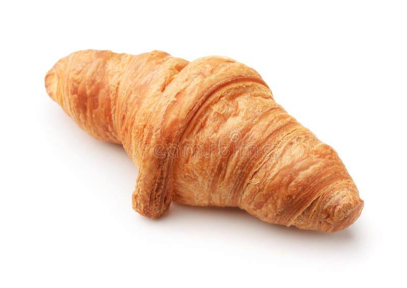 Pas gebakken franse croissant royalty-vrije stock foto's