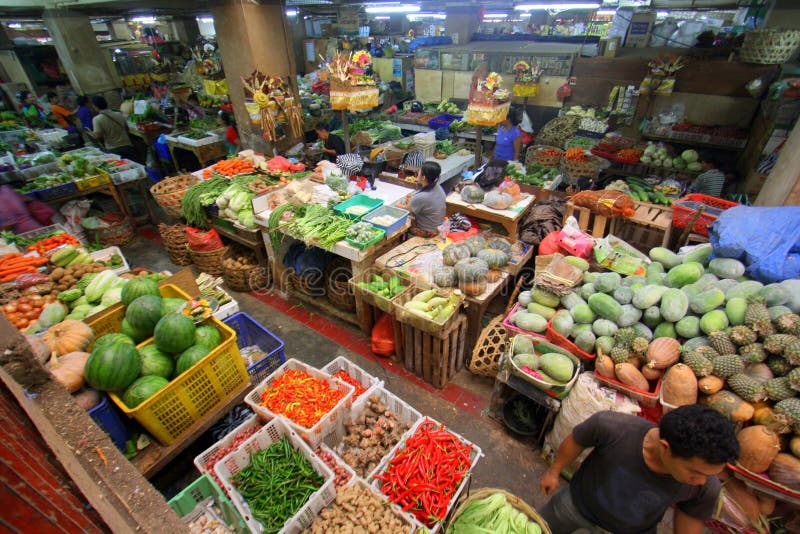 Pasar Badung в Бали Индонезии стоковые фото Pasar Badung в Бали Индонезии стоковые фото