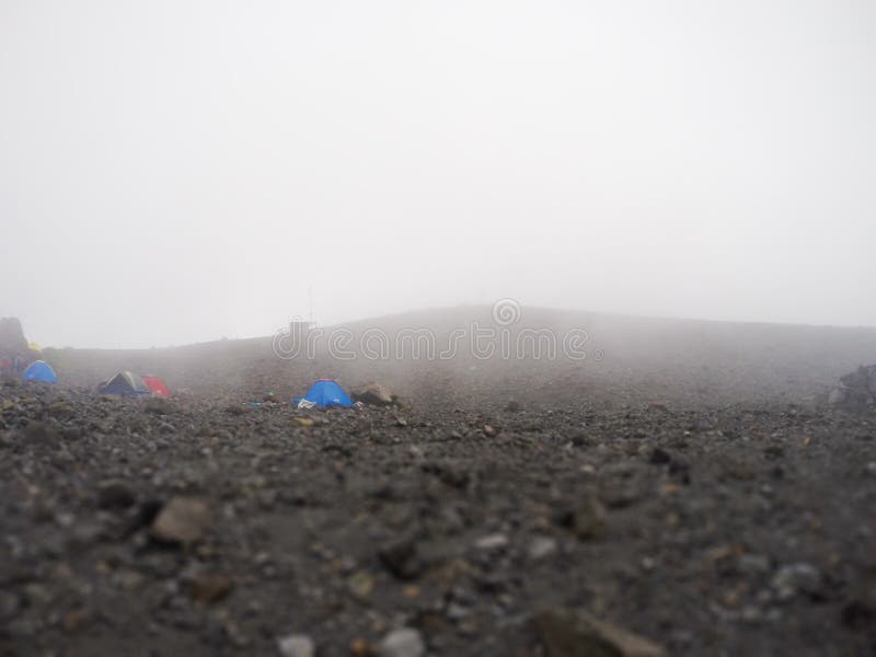 Pasar Bubrah Mountain Merapi Indonesia - Tiltshift Editorial Photo ...