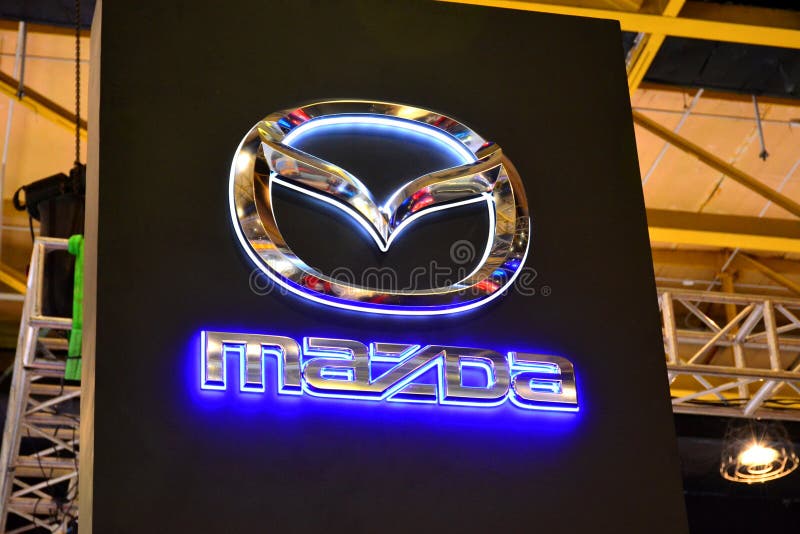 Mazda Sign At Manila International Auto Show In Pasay