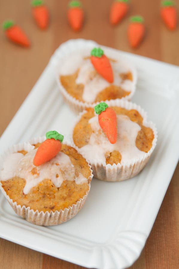 Paasmuffins royalty-vrije stock afbeelding