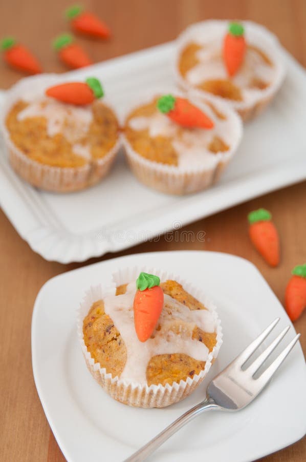 Pasen-Muffins royalty-vrije stock foto