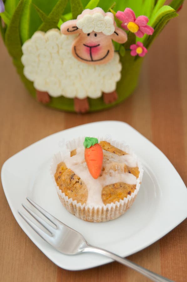 Pasen-Muffins royalty-vrije stock afbeeldingen