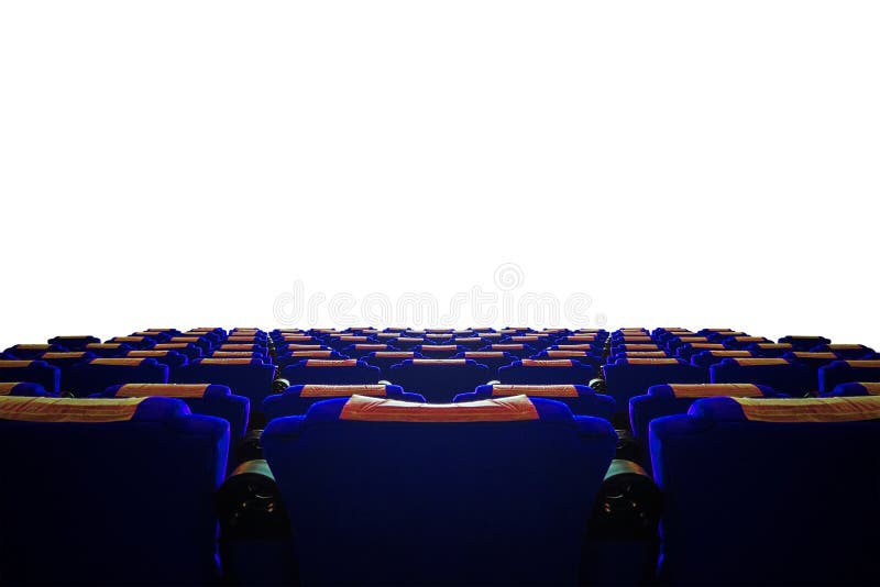 Pasillo del cine con el asiento azul imagen de archivo Pasillo del cine con el asiento azul imagen de archivo