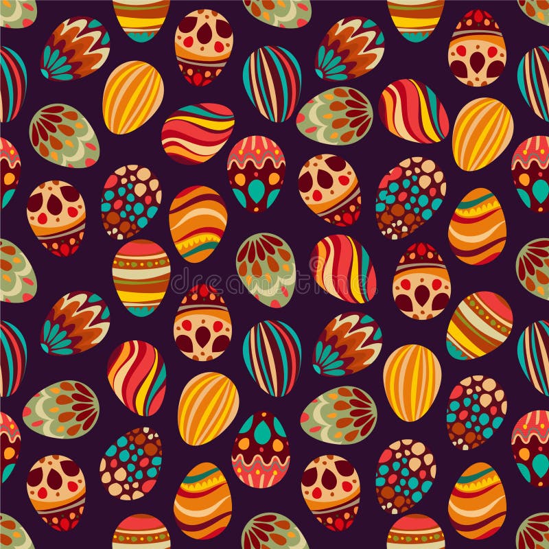 Pasqua felice! La festa felice eggs il modello, fondo senza cuciture per la vostra progettazione della cartolina d'auguri Uova di royalty illustrazione gratis Pasqua felice! La festa felice eggs il modello, fondo senza cuciture per la vostra progettazione della cartolina d'auguri Uova di royalty illustrazione gratis