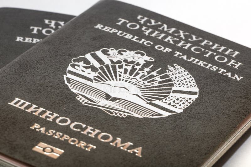 Pass des Bürgers des Republik Tadschikistans, wenn Sie im Ausland reisen lizenzfreie stockfotografie