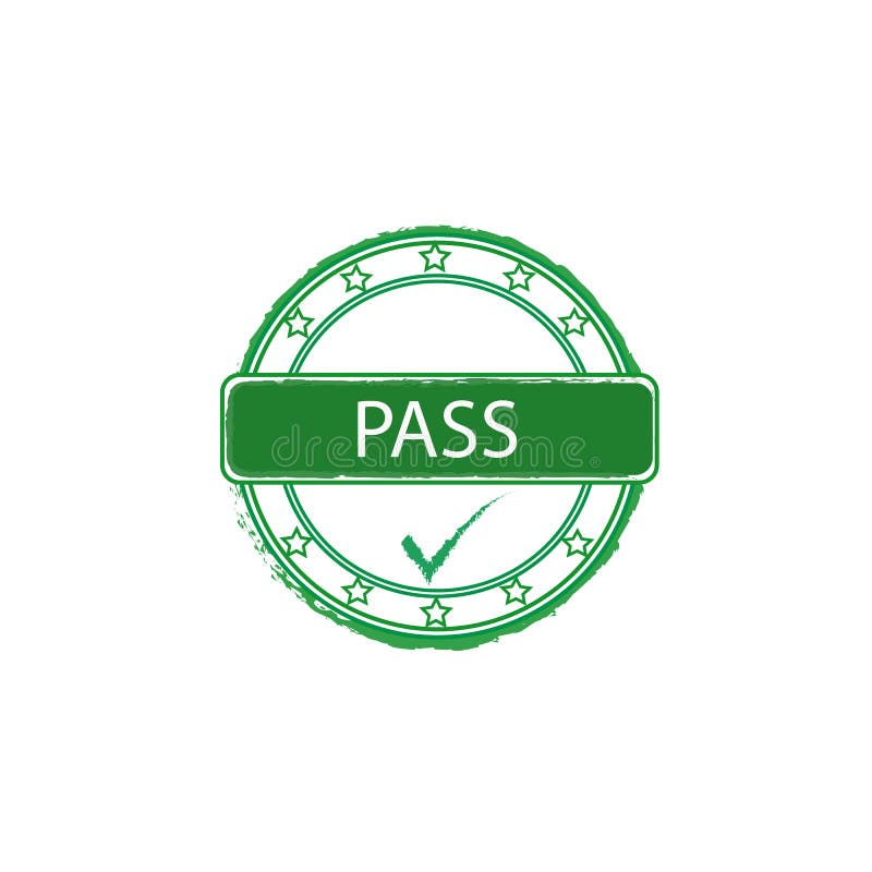 Grunge Office Stamp PASS stock vector. Illustration of color 3316766