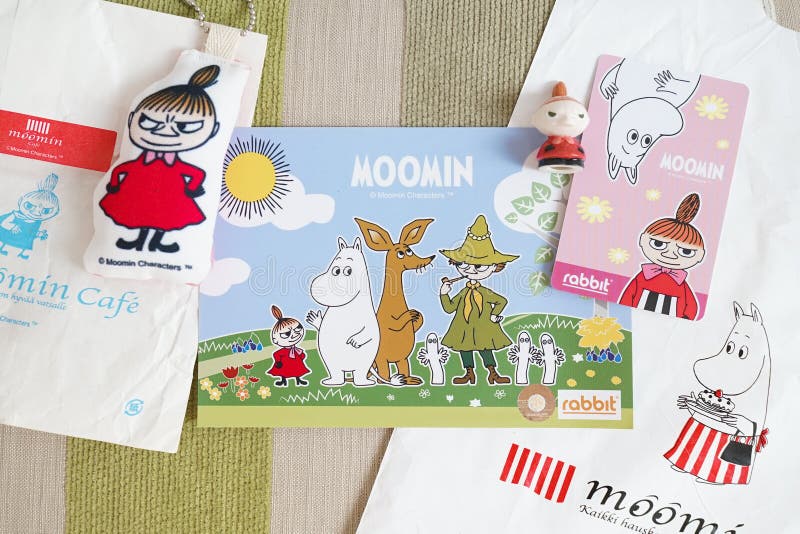 Passage de Moomin Skytrain images libres de droits Passage de Moomin Skytrain images libres de droits