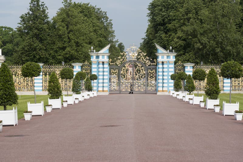Passage en Catherine Palace St Petersburg Russia photos libres de droits Passage en Catherine Palace St Petersburg Russia photos libres de droits