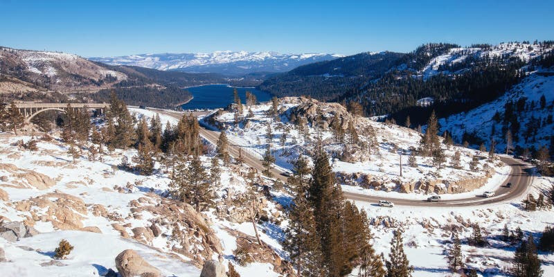 Donner pass near truckee (panorama). Donner pass near truckee (panorama)