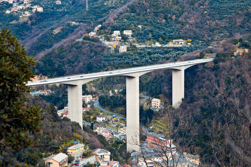 Highway A12, from Genoa to east along much of the Ligurian Riviera. Highway A12, from Genoa to east along much of the Ligurian Riviera