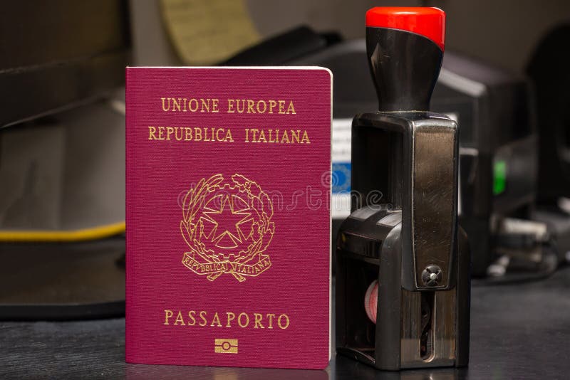 República italiana. passaporte de serviço de um oficial