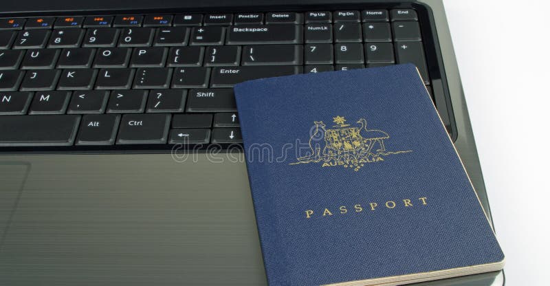 Passaporto e calcolatore australiani