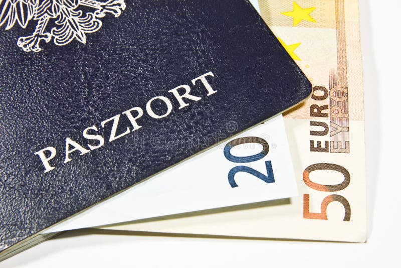 Passaporto polacco fotografie stock libere da diritti Passaporto polacco fotografie stock libere da diritti