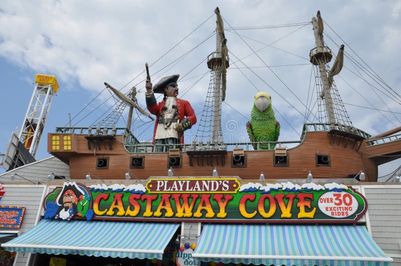 OCEAN CITY, NEW JERSEY - SEPTEMBER 1: Ocean City Boardwalk in New Jersey, as seen on September 1, 2013. The boardwalk is 2.5 miles long and one of the most well-known boardwalks in the world. OCEAN CITY, NEW JERSEY - SEPTEMBER 1: Ocean City Boardwalk in New Jersey, as seen on September 1, 2013. The boardwalk is 2.5 miles long and one of the most well-known boardwalks in the world.