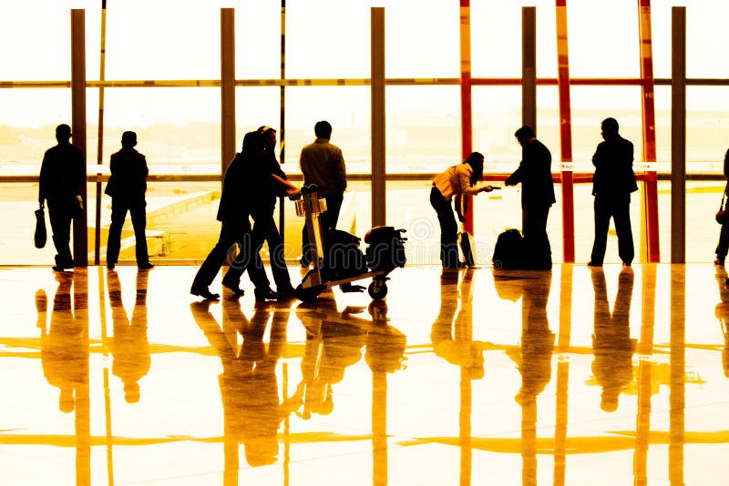 Passeggeri aeroporto.