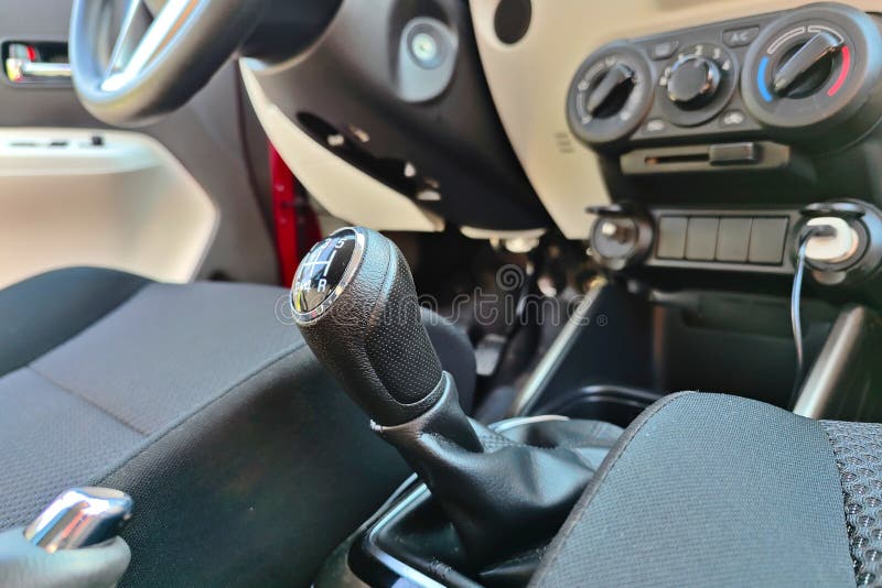 Passenger car interior. stock image. Image of control - 254715601