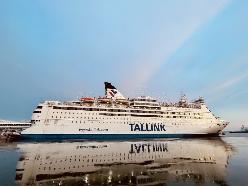 Tallinn, Estonia, March 2023: Passenger ferry Tallink Silja Line \ Isabelle\  in the port of Tallinn