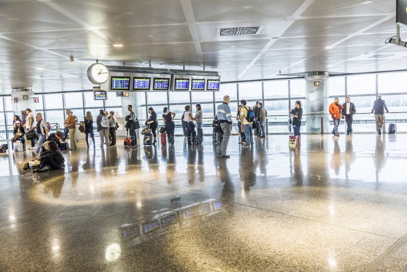 Passenger in Madrids Airport