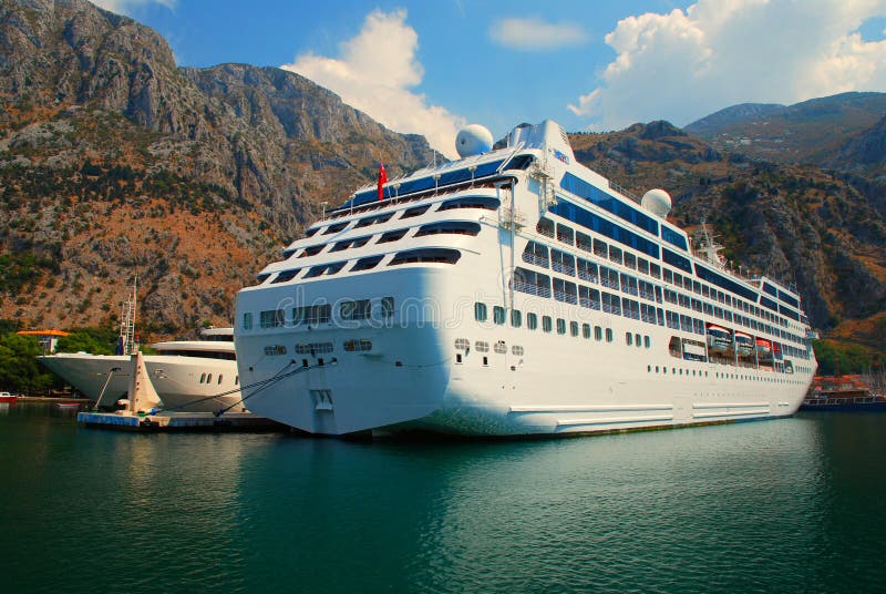 Passenger ship stock image
