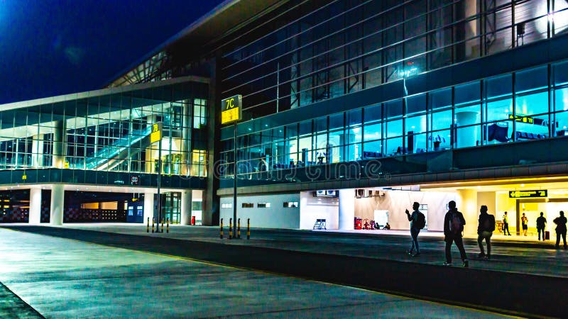 The Passenger Walk To Airport  Terminal Building At The New 