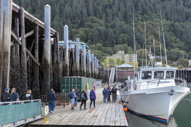Alaska Passengers Inside Seward Cruise Ship Terminal Editorial Stock