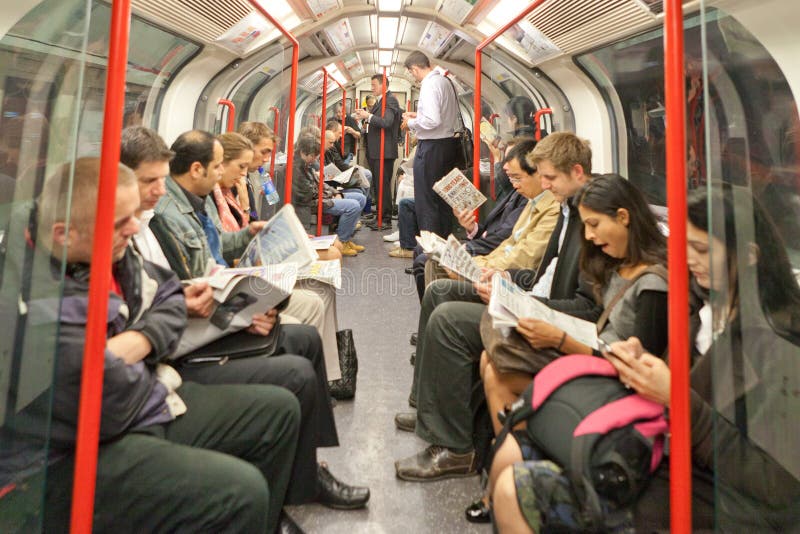 family travel on the tube