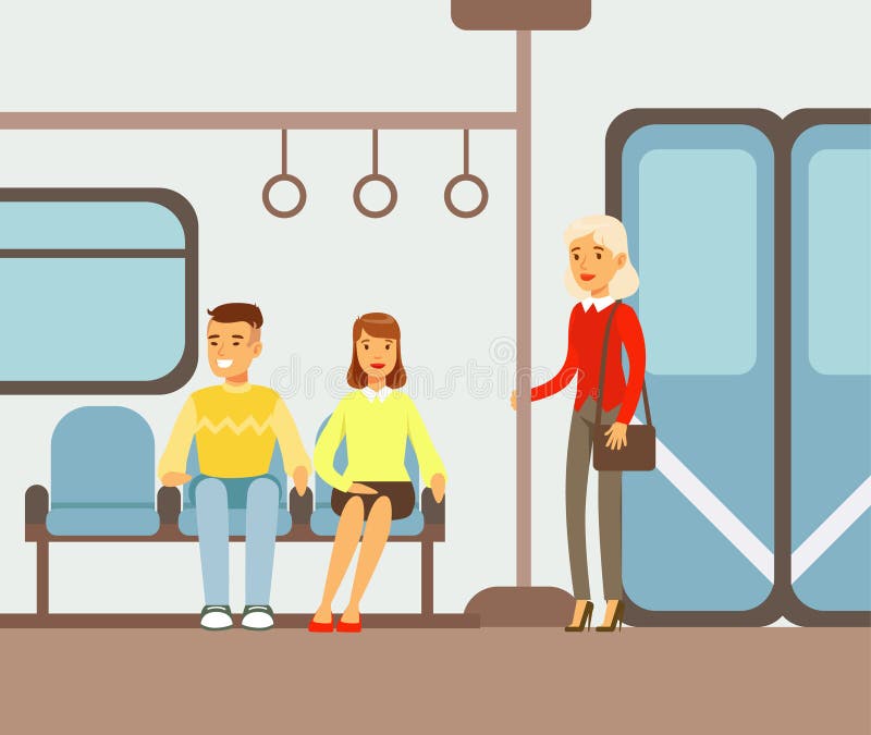 Passengers on Their Places in Metro Train Car, Part of People Taking Different Transport Types Series of Cartoon Scenes Stock Vector - Illustration of woman, character: 89926881 Passengers on Their Places in Metro Train Car, Part of People Taking Different Transport Types Series of Cartoon Scenes Stock Vector - Illustration of woman, character: 89926881