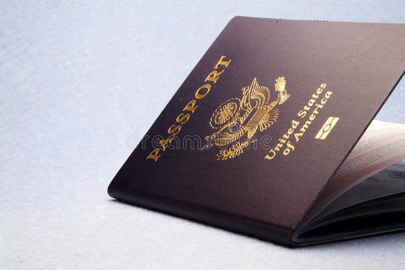 A shoot of a new passport. A shoot of a new passport