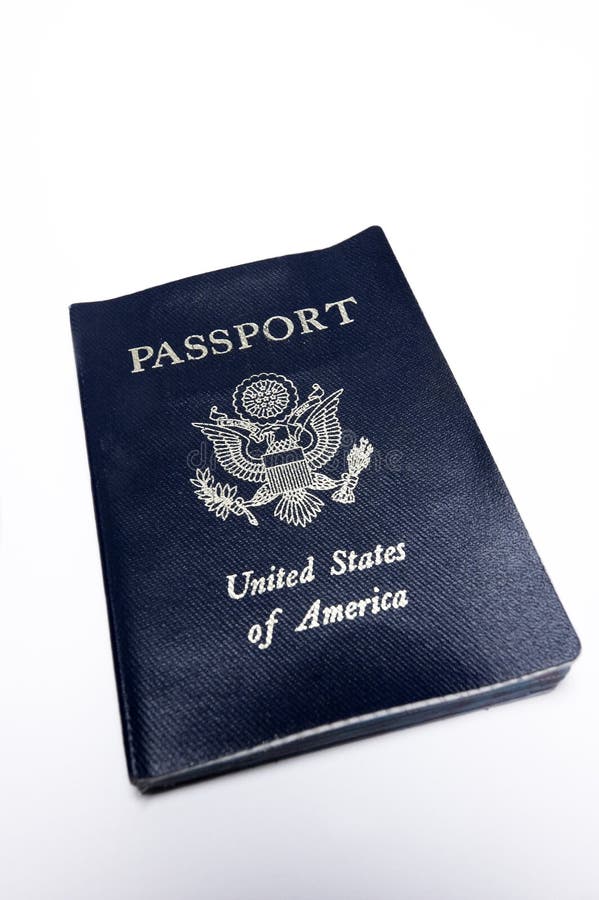 Close up of a United States passport. Close up of a United States passport