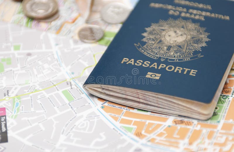 Passeport brésilien image libre de droits Passeport brésilien image libre de droits