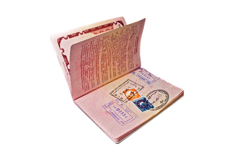 Russian international passport with egyptian visa. Russian international passport with egyptian visa