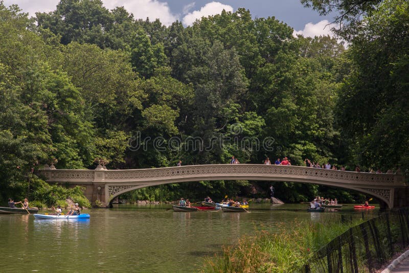 Passerelle Central Park New York City de proue images libres de droits Passerelle Central Park New York City de proue images libres de droits