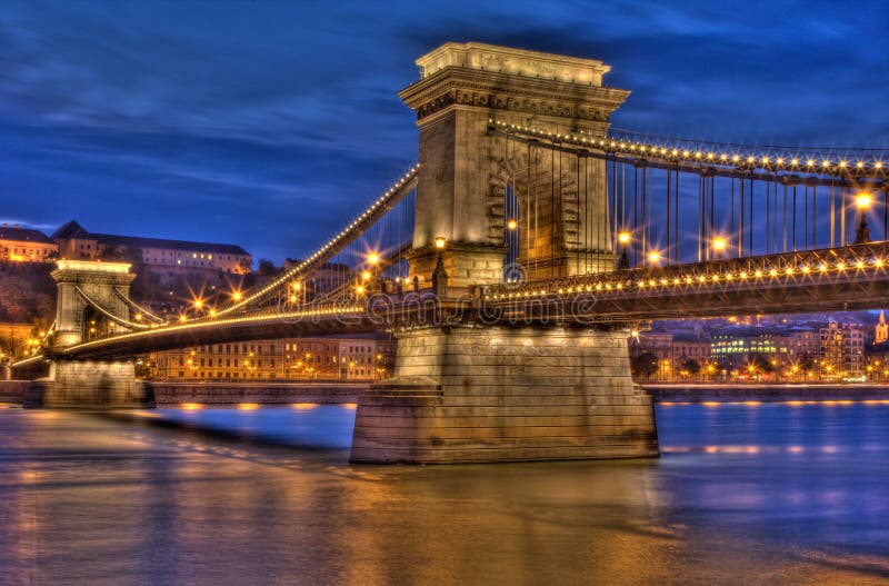 Passerelle de Budapest photographie stock Passerelle de Budapest photographie stock