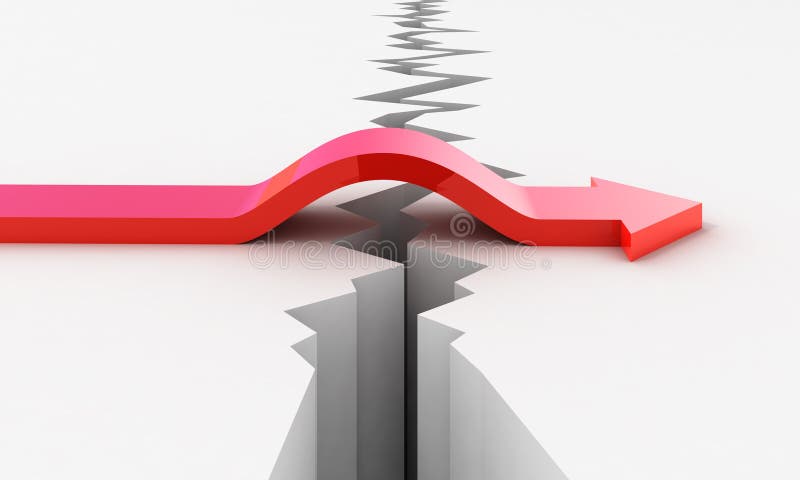 Passerelle de flèche illustration stock Passerelle de flèche illustration stock