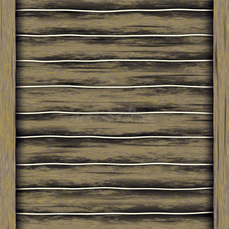 Passerelle en bois illustration stock