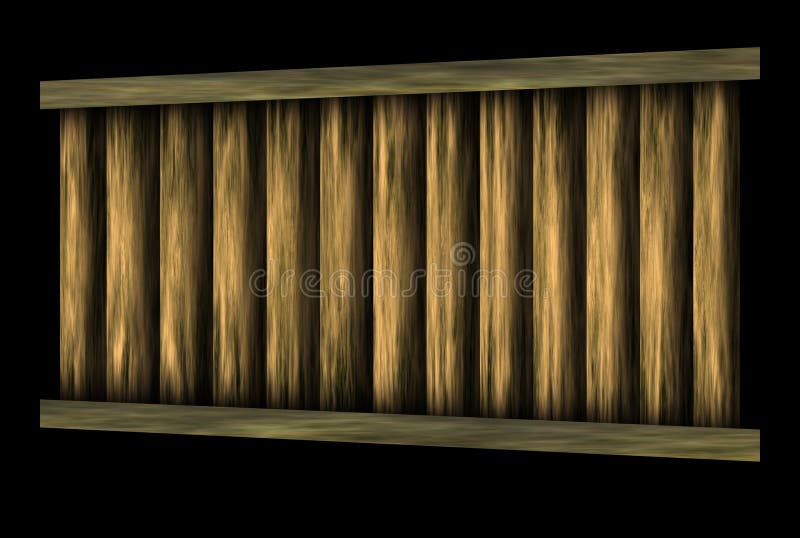 Passerelle en bois illustration libre de droits