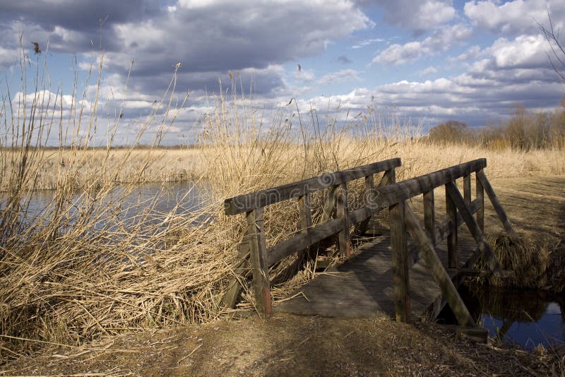 Passerelle en bois photos stock Passerelle en bois photos stock