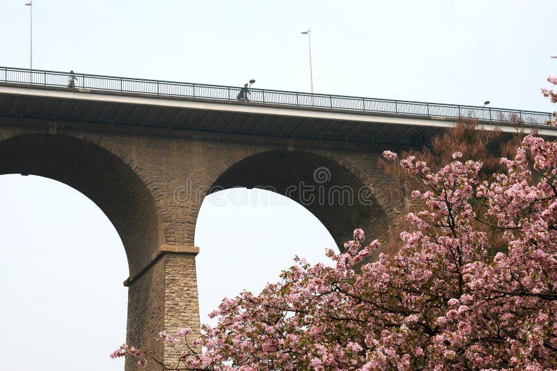 Passerelle oder LuxemburgViaduct stockfotos Passerelle oder LuxemburgViaduct stockfotos