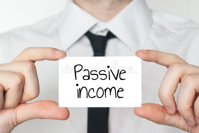 Concept passief inkomen stock afbeelding