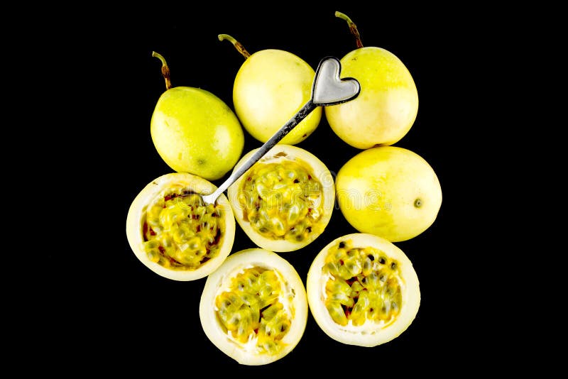Passion fruit isolated stock photo. Image of detail 102907824