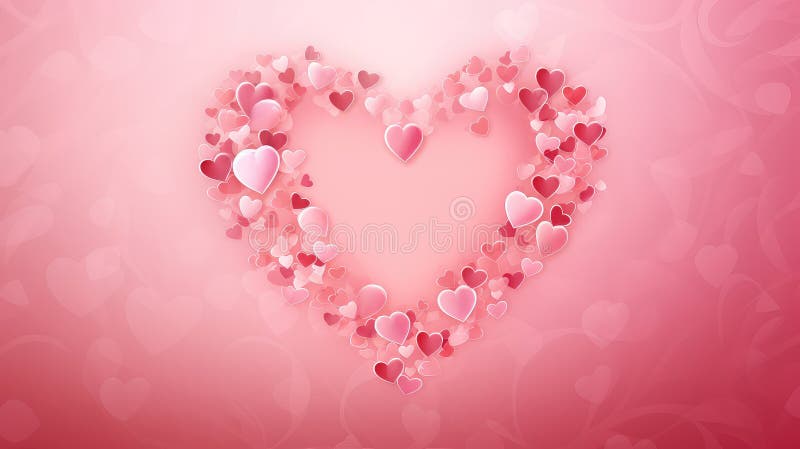 Passion symbol heart background illustration affection emotion, connection unity, devotion desire passion symbol heart background AI generated