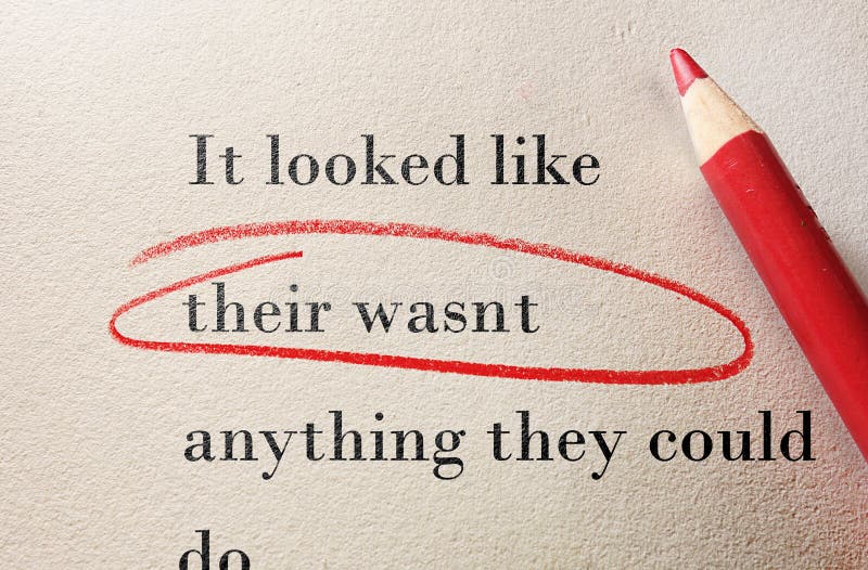 Red pencil circle around incorrect spelling -- Editor proof reader or teacher concept. Red pencil circle around incorrect spelling -- Editor proof reader or teacher concept