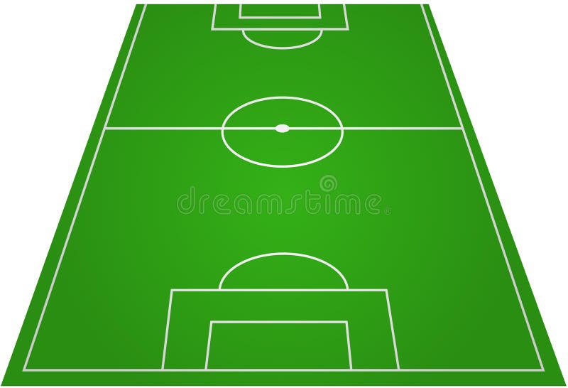 Passo del campo di calcio di gioco del calcio illustrazione vettoriale Passo del campo di calcio di gioco del calcio illustrazione vettoriale