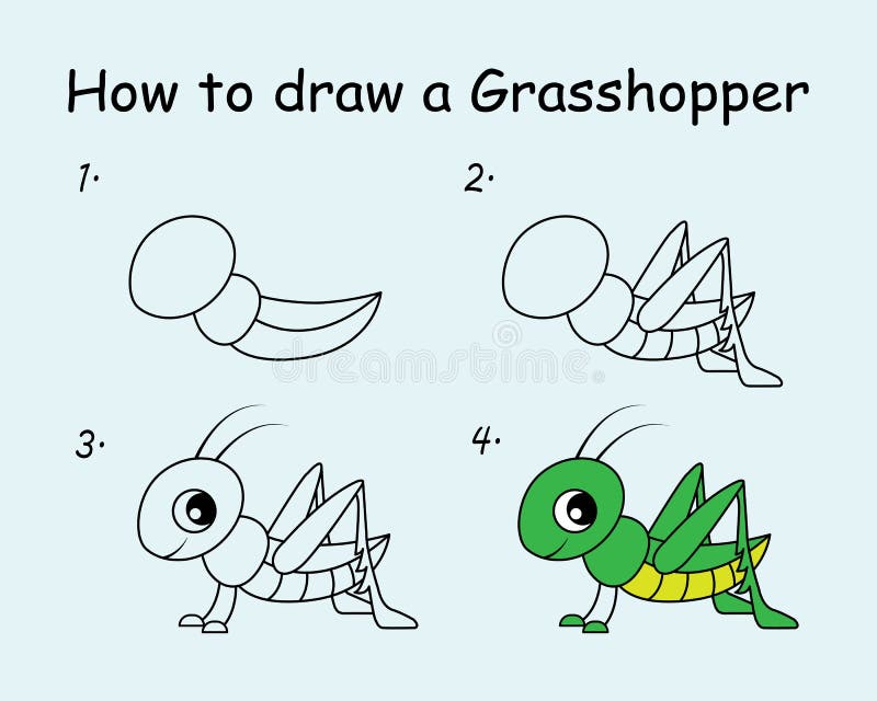 Como desenhar um elefante para crianças. etapas de desenho fáceis para  crianças. ilustração em vetor de animais.