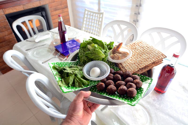 Passover seder plate - Jewish holidays stock images Passover seder plate - Jewish holidays stock images