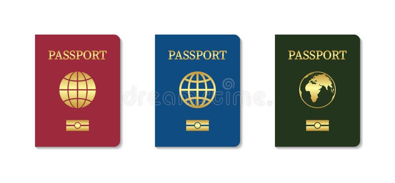 Passport Globe Blue Red Stock Illustrations – 253 Passport Globe