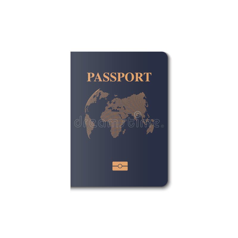 Passport Cover Design, Identification Citizen Stock Illustration -  Illustration of security, passenger: 108685123