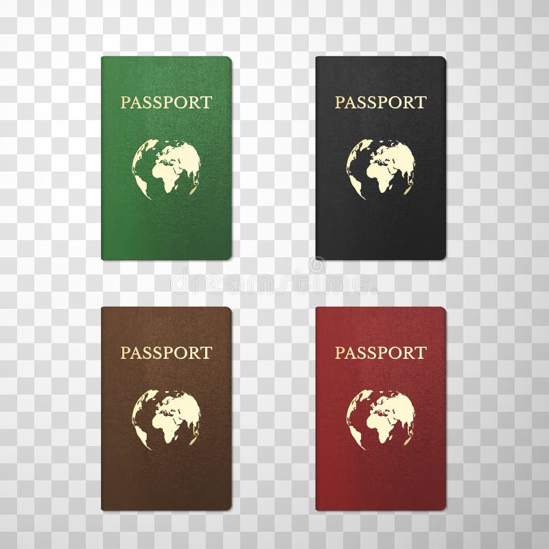 Passport International or National in Different Angles Realistic