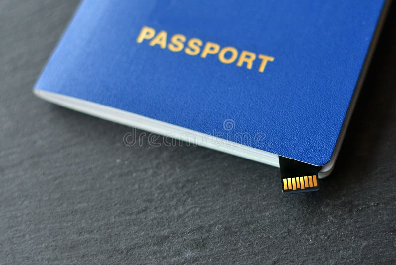 New US Passport with ID Chip Stock Image Image of holiday, business